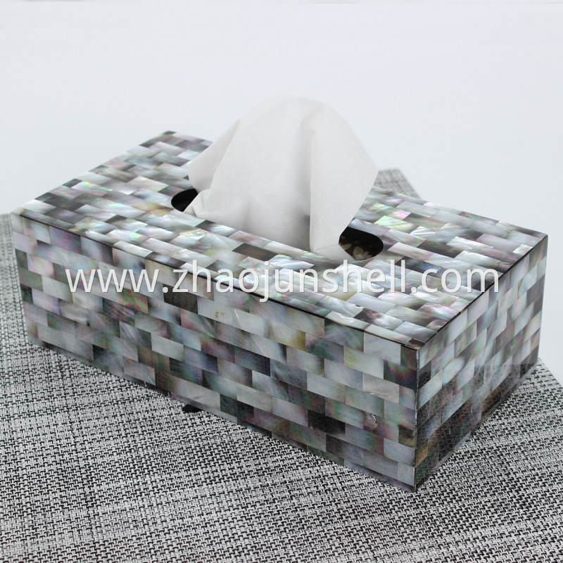 mother of pearl tissue box